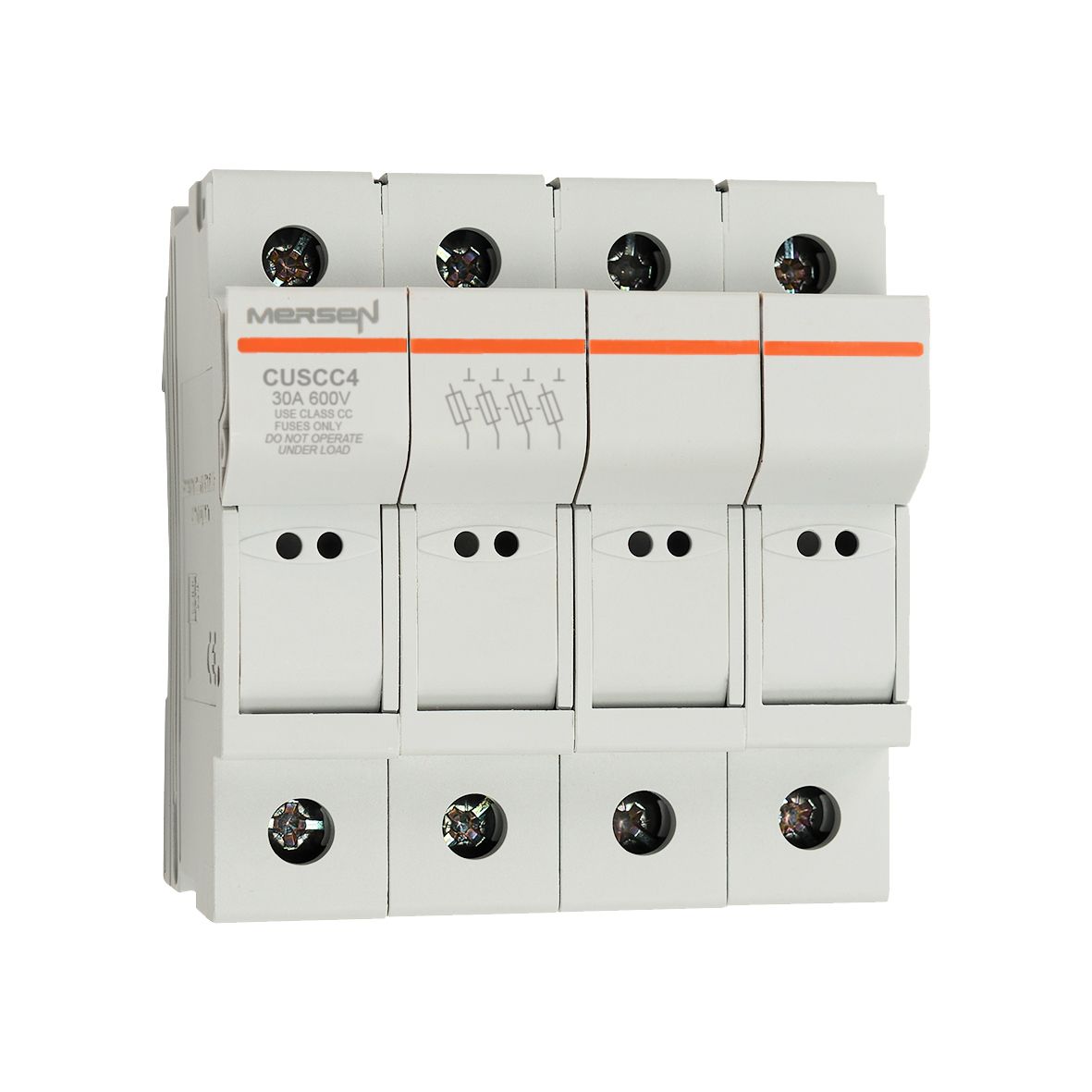 D1062787 - modular fuse holder, UL, 4 poles, 4P, Class CC, DIN rail mounting, IP20